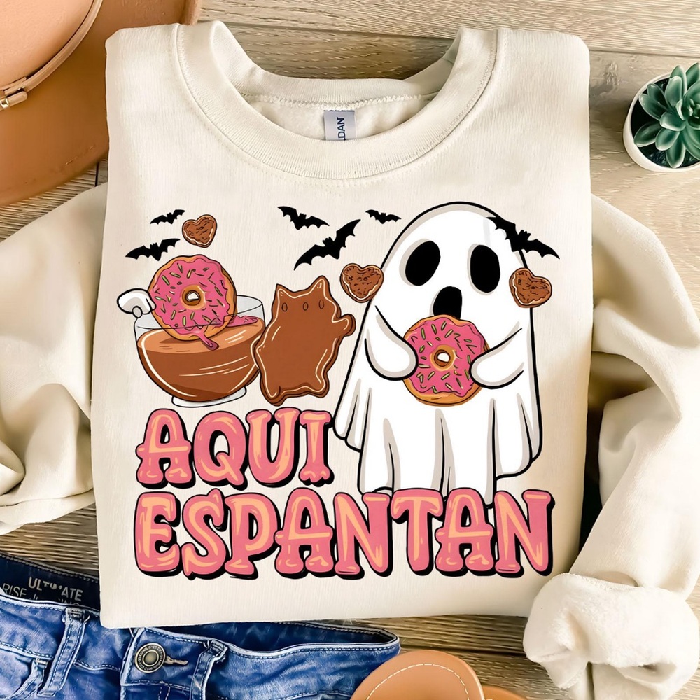 Aquí espantan crew neck sweater